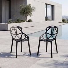 Silla Roxy, Color Negro, Con espaldar y diseño Moderno X2