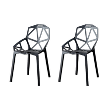 Silla Roxy, Color Negro, Con espaldar y diseño Moderno X2