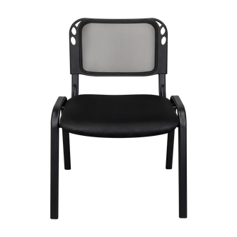 Silla Interlocutora, Negro, Con espaldar y diseño sencillo X2