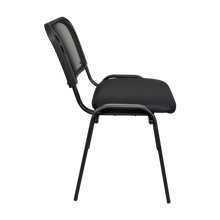 Silla Interlocutora, Negro, Con espaldar y diseño sencillo