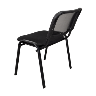 Silla Interlocutora, Negro, Con espaldar y diseño sencillo X2