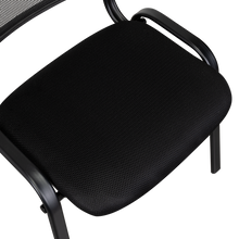 Silla Interlocutora, Negro, Con espaldar y diseño sencillo