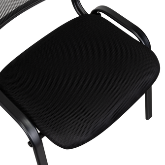 Silla Interlocutora, Negro, Con espaldar y diseño sencillo X2