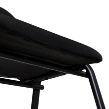 Silla Interlocutora, Negro, Con espaldar y diseño sencillo