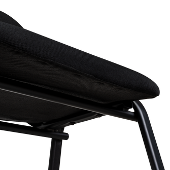 Silla Interlocutora, Negro, Con espaldar y diseño sencillo X4