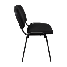 Silla Interlocutora, Negro, Con espaldar y diseño sencillo