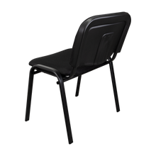 Silla Interlocutora, Negro, Con espaldar y diseño sencillo