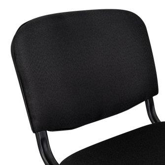 Silla Interlocutora, Negro, Con espaldar y diseño sencillo X4