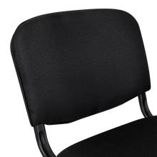 Silla Interlocutora, Negro, Con espaldar y diseño sencillo