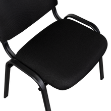 Silla Interlocutora, Negro, Con espaldar y diseño sencillo