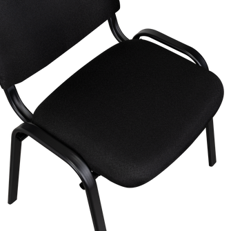 Silla Interlocutora, Negro, Con espaldar y diseño sencillo X4