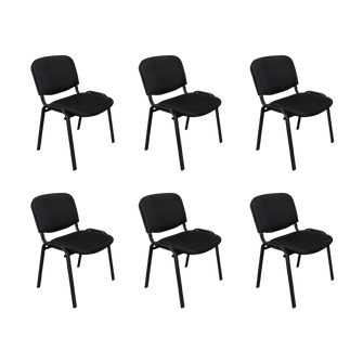 Silla Interlocutora, Negro, Con espaldar y diseño sencillo X6