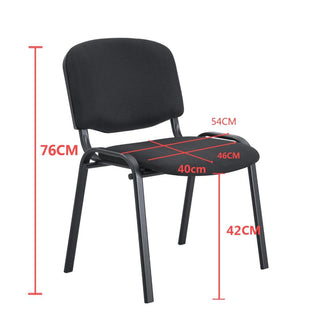 Silla Interlocutora, Negro, Con espaldar y diseño sencillo sin brazo x5