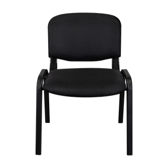 Silla Interlocutora, Negro, Con espaldar y diseño sencillo sin brazo X4