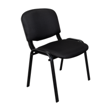 Silla Interlocutora, Negro, Con espaldar y diseño sencillo sin brazo