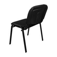 Set de 6 Sillas Interlocutora, Negro, con Espaldar y Diseño Sencillo sin Brazo