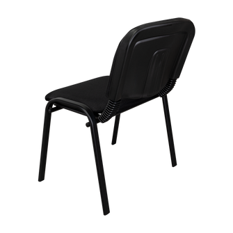 Silla Interlocutora, Negro, Con espaldar y diseño sencillo sin brazo X4