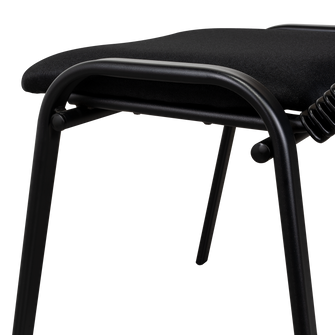 Silla Interlocutora, Negro, Con espaldar y diseño sencillo sin brazo X4