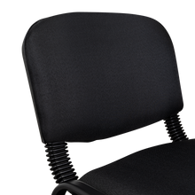 Set de 6 Sillas Interlocutora, Negro, con Espaldar y Diseño Sencillo sin Brazo