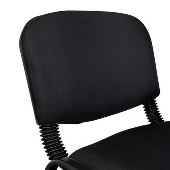 Silla Interlocutora, Negro, Con espaldar y diseño sencillo sin brazo X4