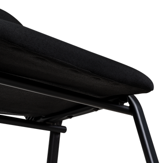 Silla Interlocutora, Negro, Con espaldar y diseño sencillo sin brazo X4
