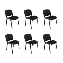 Silla Interlocutora, Negro, Con espaldar y diseño sencillo sin brazo X6