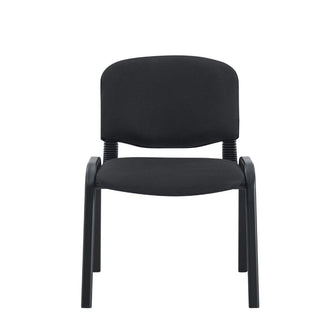Silla Interlocutora, Negro, Con espaldar y diseño sencillo sin brazo paño x5