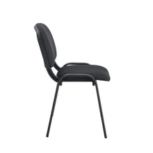 Silla Interlocutora, Negro, Con espaldar y diseño sencillo sin brazo paño x5