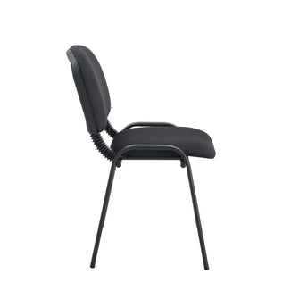 Silla Interlocutora, Negro, Con espaldar y diseño sencillo sin brazo paño x5