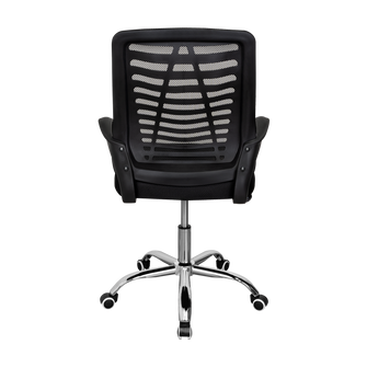 Silla de Escritorio Liz, Negro, cuenta con brazos y espaldar