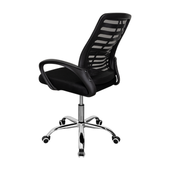 Silla de Escritorio Liz, Negro, cuenta con brazos y espaldar