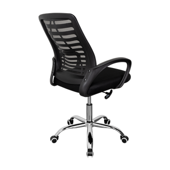 Silla de Escritorio Liz, Negro, cuenta con brazos y espaldar