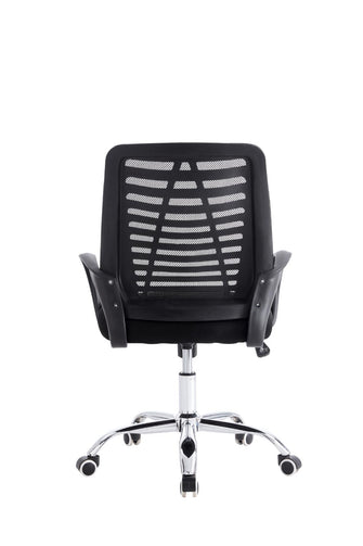Silla de Escritorio Liz, Negro, cuenta con brazos y espaldar