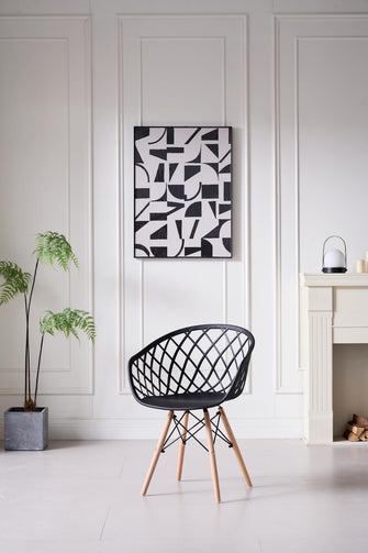 Silla Oasis con Brazos, Color Negro, Con espaldar X2