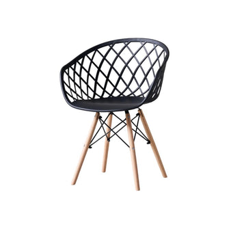 Silla Oasis con Brazos, Color Negro, Con espaldar X4