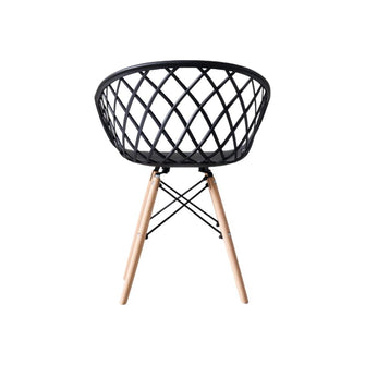 Silla Oasis con Brazos, Color Negro, Con espaldar