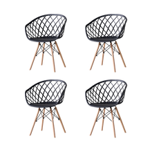 Silla Oasis con Brazos, Color Negro, Con espaldar X4