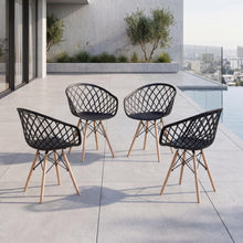 Silla Oasis con Brazos, Color Negro, Con espaldar X4