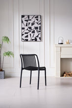 Silla Terra, Color Negro, Con espaldar X2