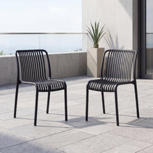 Silla Terra, Color Negro, Con espaldar X2