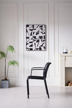 Silla Terra con Brazos, Color Negro, Con espaldar X4