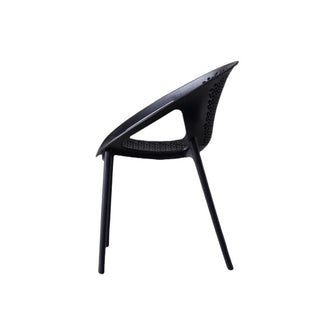 Silla Selva Con Brazos, Color Negro, Con espaldar