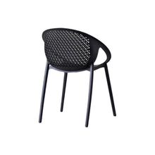 Set de 2 Sillas Selva con Brazos, Color Negro, con Espaldar