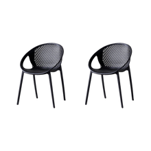 Silla Selva Con Brazos, Color Negro, Con espaldar X2