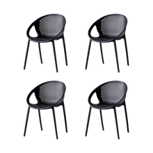 Silla Selva Con Brazos, Color Negro, Con espaldar X4