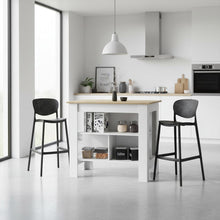 Combo de Cocina Urban, Incluye Barra de Cocina y Dos Butacos para Barra