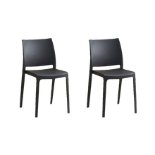 Silla Soho, Negro, Con espaldar cerrado y diseño minimalista X2
