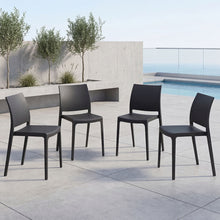 Silla Soho, Negro, Con espaldar cerrado y diseño minimalista X4