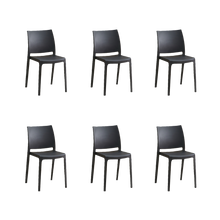 Silla Soho, Negro, Con espaldar cerrado y diseño minimalista X6