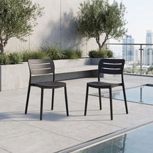Silla Harriman, Negro, Con medio espaldar y diseño minimalista X2